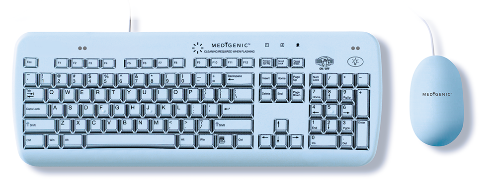 Medical keyboard and mouse for healthcare environments