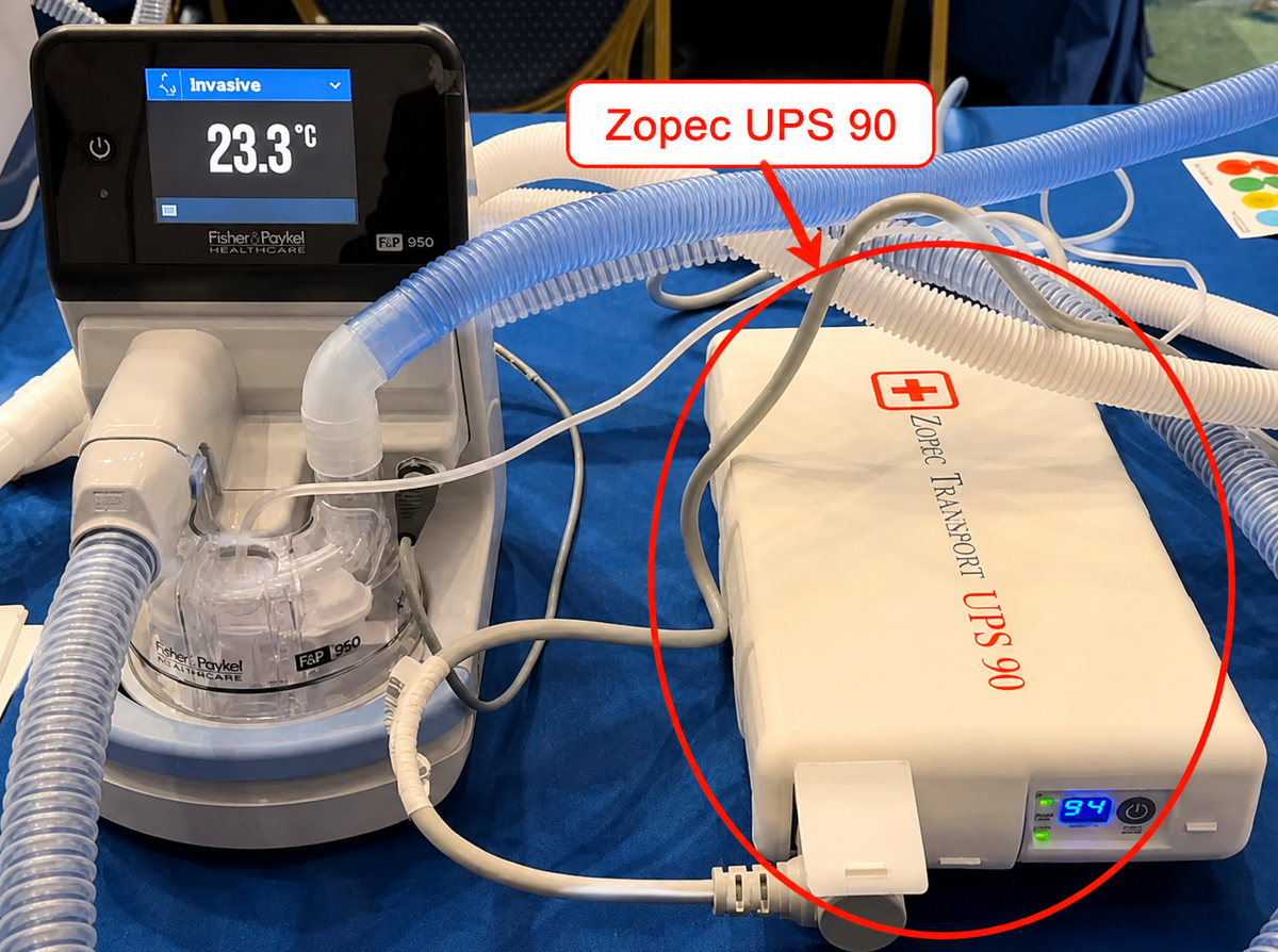 OHM biomedical engineer assessing Airvo respiratory equipment