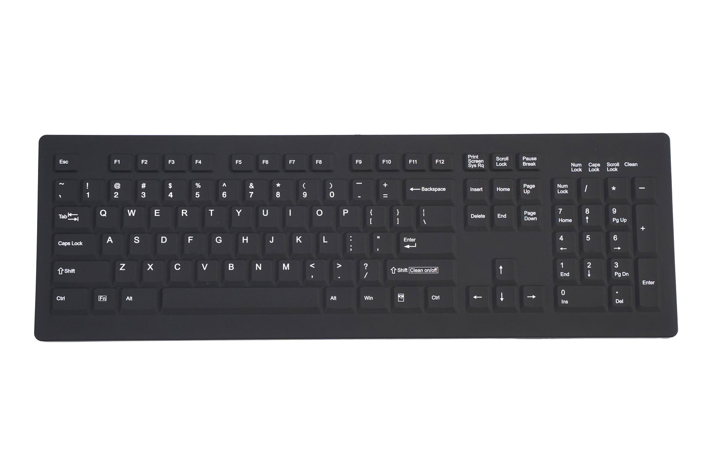 The Medical Grade Keyboard – K104R | IP68 USB or Wireless