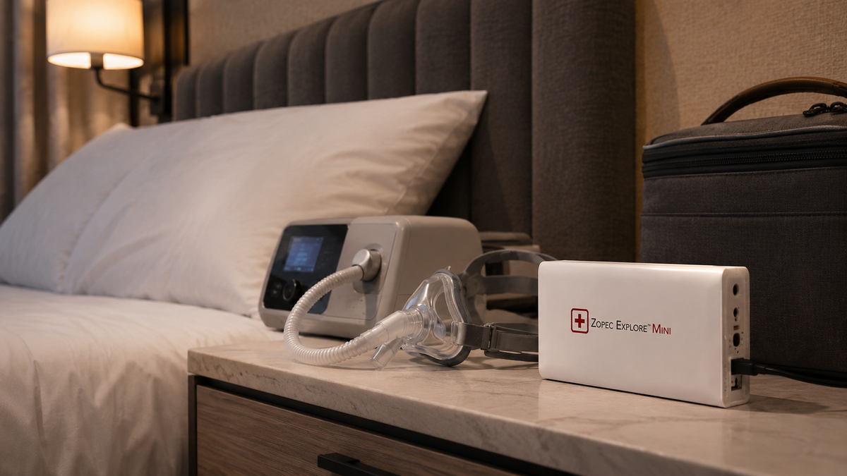 CPAP travel portable power