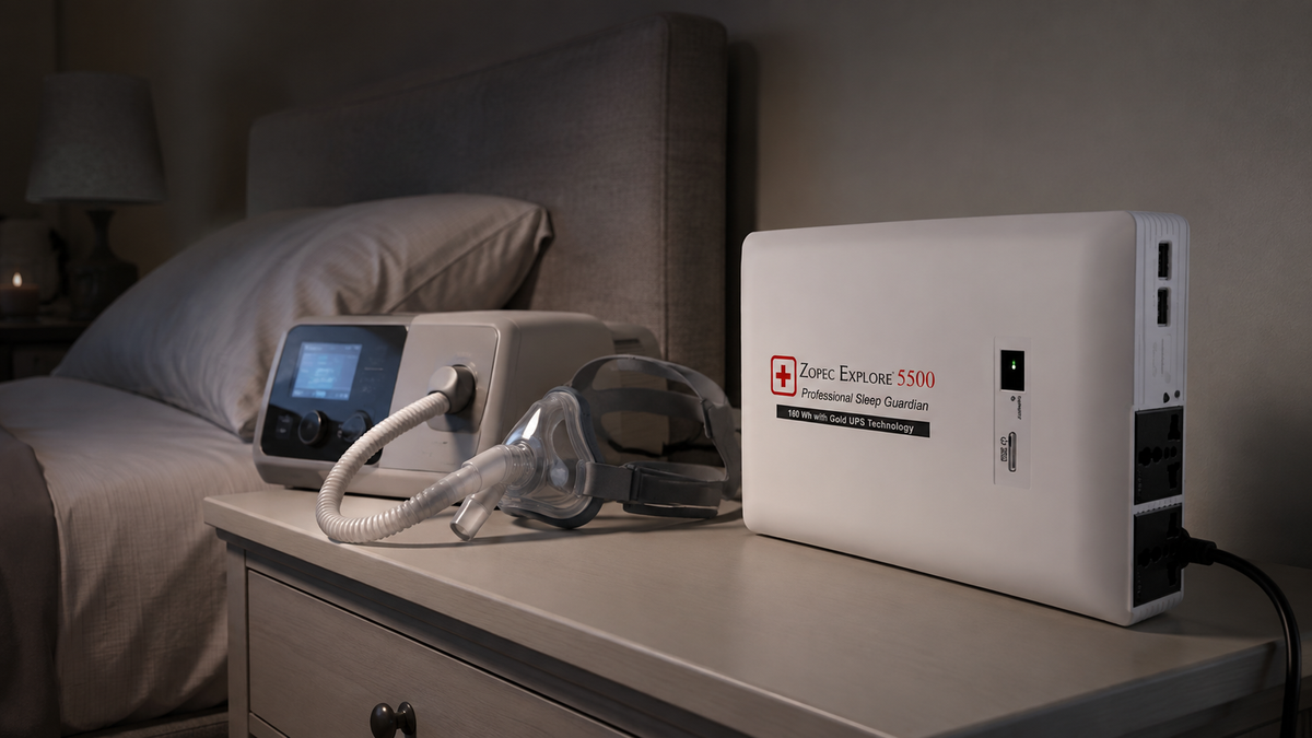 CPAP power outage backup solution